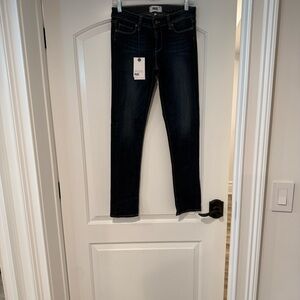 Paige Skyline Ankle Peg Mid Rise Ankle Skinny Jeans